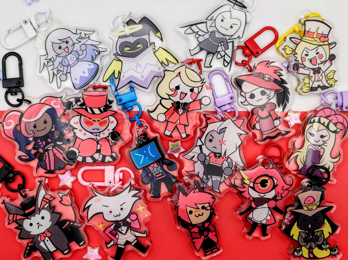 Hazbin Hotel Keychains